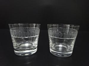 クリスタルガラス　ロックグラスペア　洋食器